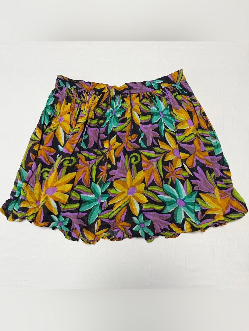 Vintage 90s Cheyenne Autumn Floral Skirt